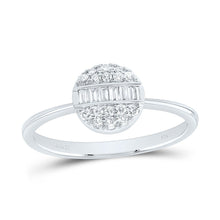Load image into Gallery viewer, 14K White Gold Diamond Designer Ring 1/4 Cttw - Splendid Jewellery
