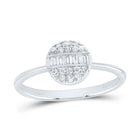 14K White Gold Diamond Designer Ring 1/4 Cttw - Splendid Jewellery