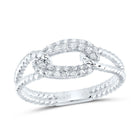 14K White Gold Diamond Designer Ring 1/5 Cttw - Splendid Jewellery