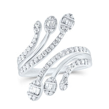 Load image into Gallery viewer, 14K White Gold Diamond Designer Ring 3/4 Cttw - Splendid Jewellery