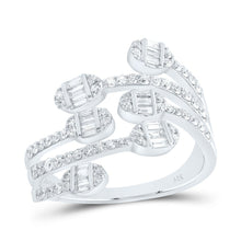 Load image into Gallery viewer, 14K White Gold Diamond Designer Ring 3/4 Cttw - Splendid Jewellery