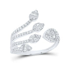 14K White Gold Diamond Designer Ring 5/8 Cttw - Splendid Jewellery