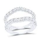 14K White Gold Diamond Enhancer Ring 1 1/2 Cttw - Splendid Jewellery
