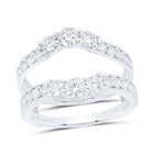 14K White Gold Diamond Enhancer Ring 1 1/2 Cttw - Splendid Jewellery