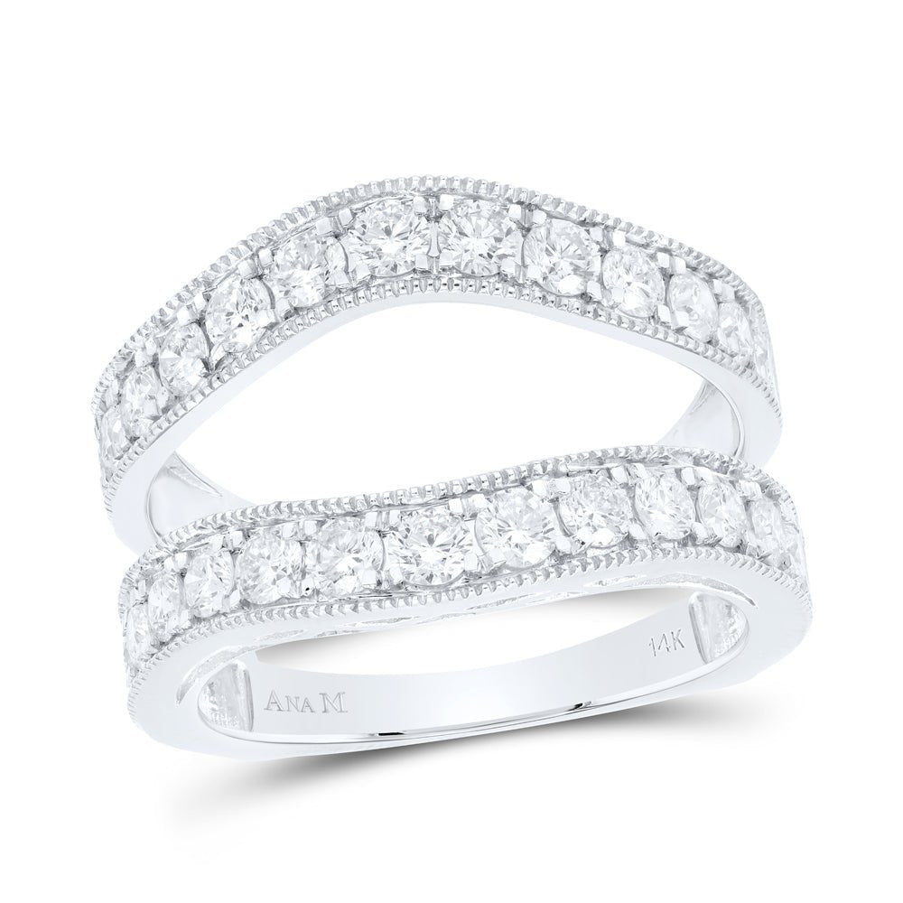 14K White Gold Diamond Enhancer Ring 1 1/2 Cttw - Splendid Jewellery