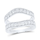 14K White Gold Diamond Enhancer Ring 1 1/2 Cttw - Splendid Jewellery