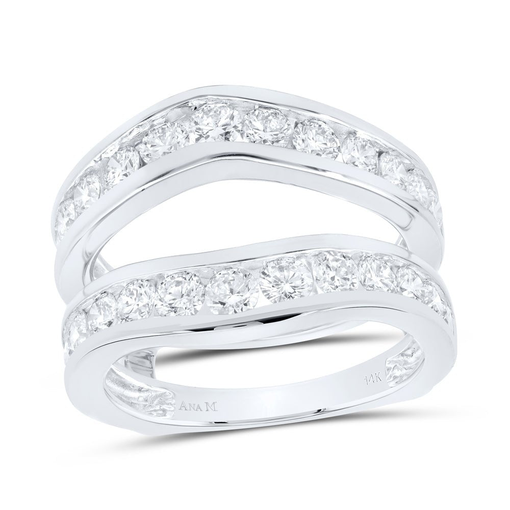 14K White Gold Diamond Enhancer Ring 1 1/2 Cttw - Splendid Jewellery