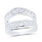 14K White Gold Diamond Enhancer Ring 1 1/2 Cttw - Splendid Jewellery
