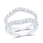 14K White Gold Diamond Enhancer Ring 1 Cttw - Splendid Jewellery