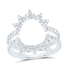 Load image into Gallery viewer, 14K White Gold Diamond Enhancer Ring 1 Cttw - Splendid Jewellery