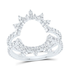 14K White Gold Diamond Enhancer Ring 1 Cttw - Splendid Jewellery
