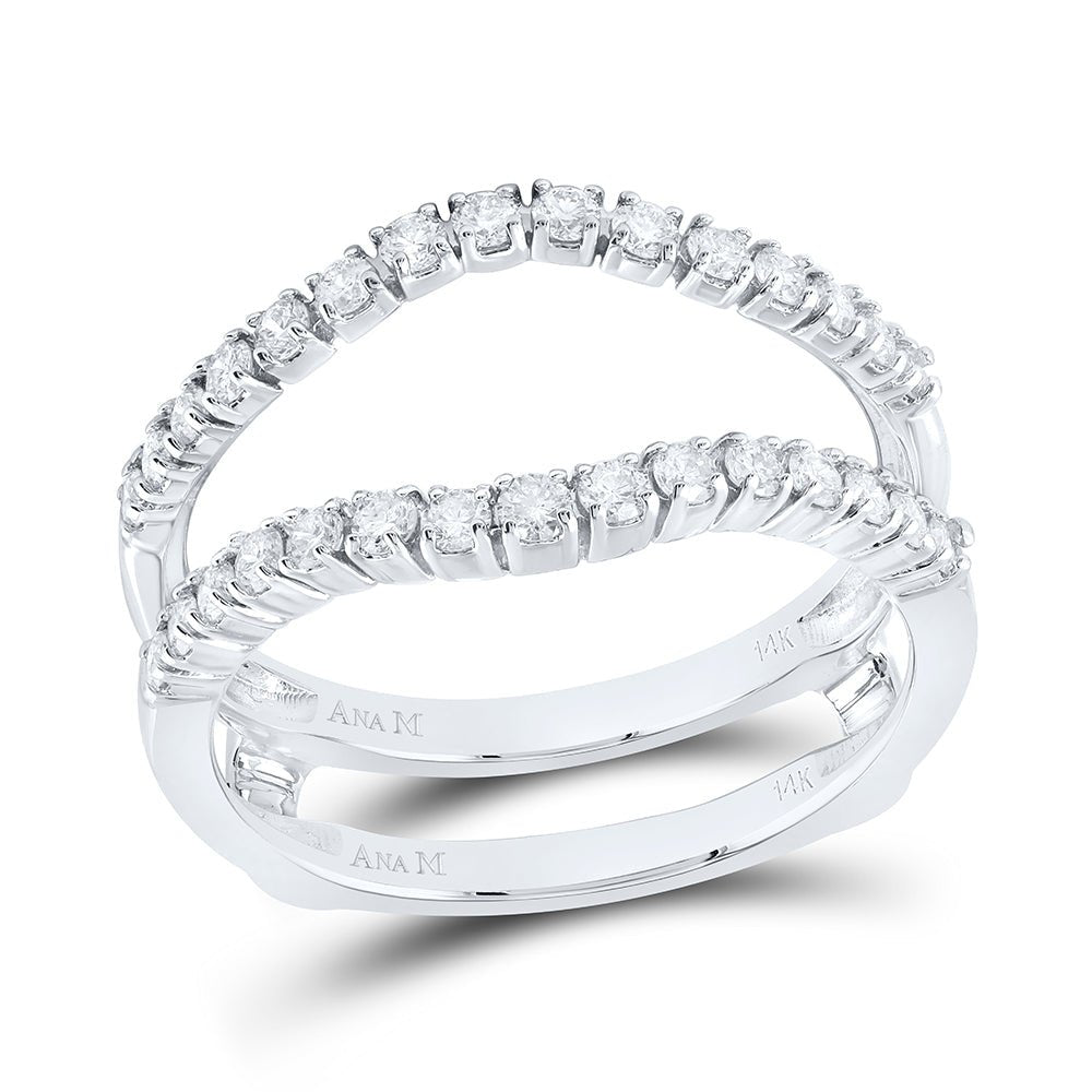 14K White Gold Diamond Enhancer Ring 1/2 Cttw - Splendid Jewellery