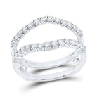 14K White Gold Diamond Enhancer Ring 1/2 Cttw - Splendid Jewellery