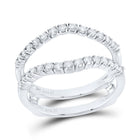 14K White Gold Diamond Enhancer Ring 1/2 Cttw - Splendid Jewellery