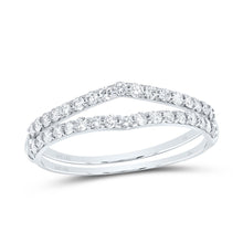 Load image into Gallery viewer, 14K White Gold Diamond Enhancer Ring 1/2 Cttw - Splendid Jewellery