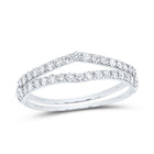 14K White Gold Diamond Enhancer Ring 1/2 Cttw - Splendid Jewellery