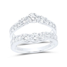 Load image into Gallery viewer, 14K White Gold Diamond Enhancer Ring 2 Cttw - Splendid Jewellery