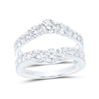 14K White Gold Diamond Enhancer Ring 2 Cttw - Splendid Jewellery