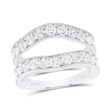 Load image into Gallery viewer, 14K White Gold Diamond Enhancer Ring 2 Cttw - Splendid Jewellery