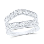14K White Gold Diamond Enhancer Ring 2 Cttw - Splendid Jewellery