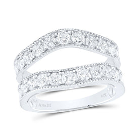 14K White Gold Diamond Enhancer Ring 2 Cttw - Splendid Jewellery