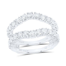 Load image into Gallery viewer, 14K White Gold Diamond Enhancer Ring 2 Cttw - Splendid Jewellery