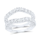 14K White Gold Diamond Enhancer Ring 2 Cttw - Splendid Jewellery