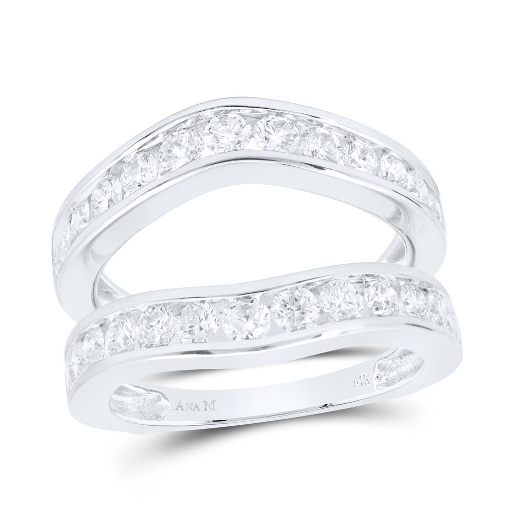 14K White Gold Diamond Enhancer Ring 2 Cttw - Splendid Jewellery