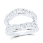 14K White Gold Diamond Enhancer Ring 2 Cttw - Splendid Jewellery