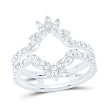 Load image into Gallery viewer, 14K White Gold Diamond Enhancer Ring 3/4 Cttw - Splendid Jewellery