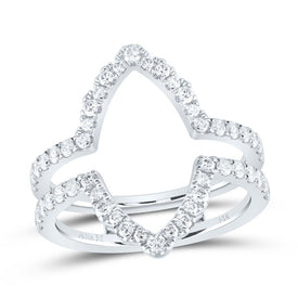 14K White Gold Diamond Enhancer Ring 3/4 Cttw - Splendid Jewellery