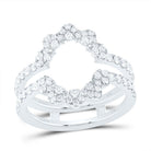 14K White Gold Diamond Enhancer Ring 3/4 Cttw - Splendid Jewellery