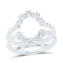 Load image into Gallery viewer, 14K White Gold Diamond Enhancer Ring 3/4 Cttw - Splendid Jewellery