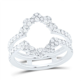 14K White Gold Diamond Enhancer Ring 3/4 Cttw - Splendid Jewellery