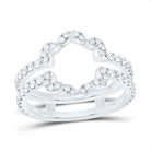 14K White Gold Diamond Enhancer Ring 3/4 Cttw - Splendid Jewellery