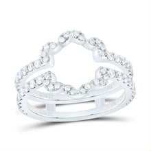 Load image into Gallery viewer, 14K White Gold Diamond Enhancer Ring 3/4 Cttw - Splendid Jewellery