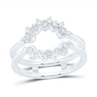 14K White Gold Diamond Enhancer Ring 3/8 Cttw - Splendid Jewellery