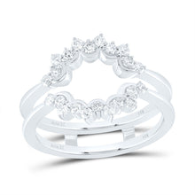 Load image into Gallery viewer, 14K White Gold Diamond Enhancer Ring 3/8 Cttw - Splendid Jewellery