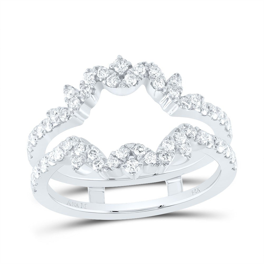 14K White Gold Diamond Enhancer Ring 5/8 Cttw - Splendid Jewellery