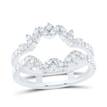 Load image into Gallery viewer, 14K White Gold Diamond Enhancer Ring 5/8 Cttw - Splendid Jewellery