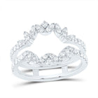 14K White Gold Diamond Enhancer Ring 5/8 Cttw - Splendid Jewellery