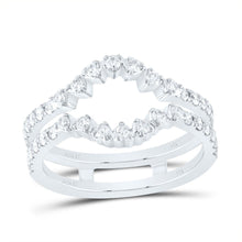 Load image into Gallery viewer, 14K White Gold Diamond Enhancer Ring 5/8 Cttw - Splendid Jewellery