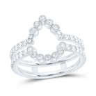 14K White Gold Diamond Enhancer Ring 5/8 Cttw - Splendid Jewellery
