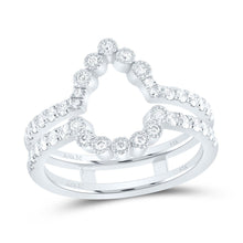 Load image into Gallery viewer, 14K White Gold Diamond Enhancer Ring 5/8 Cttw - Splendid Jewellery