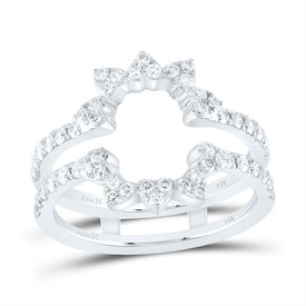 14K White Gold Diamond Enhancer Ring 5/8 Cttw - Splendid Jewellery