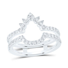 Load image into Gallery viewer, 14K White Gold Diamond Enhancer Ring 5/8 Cttw - Splendid Jewellery