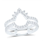 14K White Gold Diamond Enhancer Ring 5/8 Cttw - Splendid Jewellery