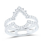 14K White Gold Diamond Enhancer Ring 5/8 Cttw - Splendid Jewellery
