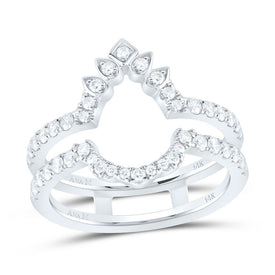 14K White Gold Diamond Enhancer Ring 5/8 Cttw - Splendid Jewellery