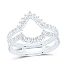 14K White Gold Diamond Enhancer Ring 7/8 Cttw - Splendid Jewellery